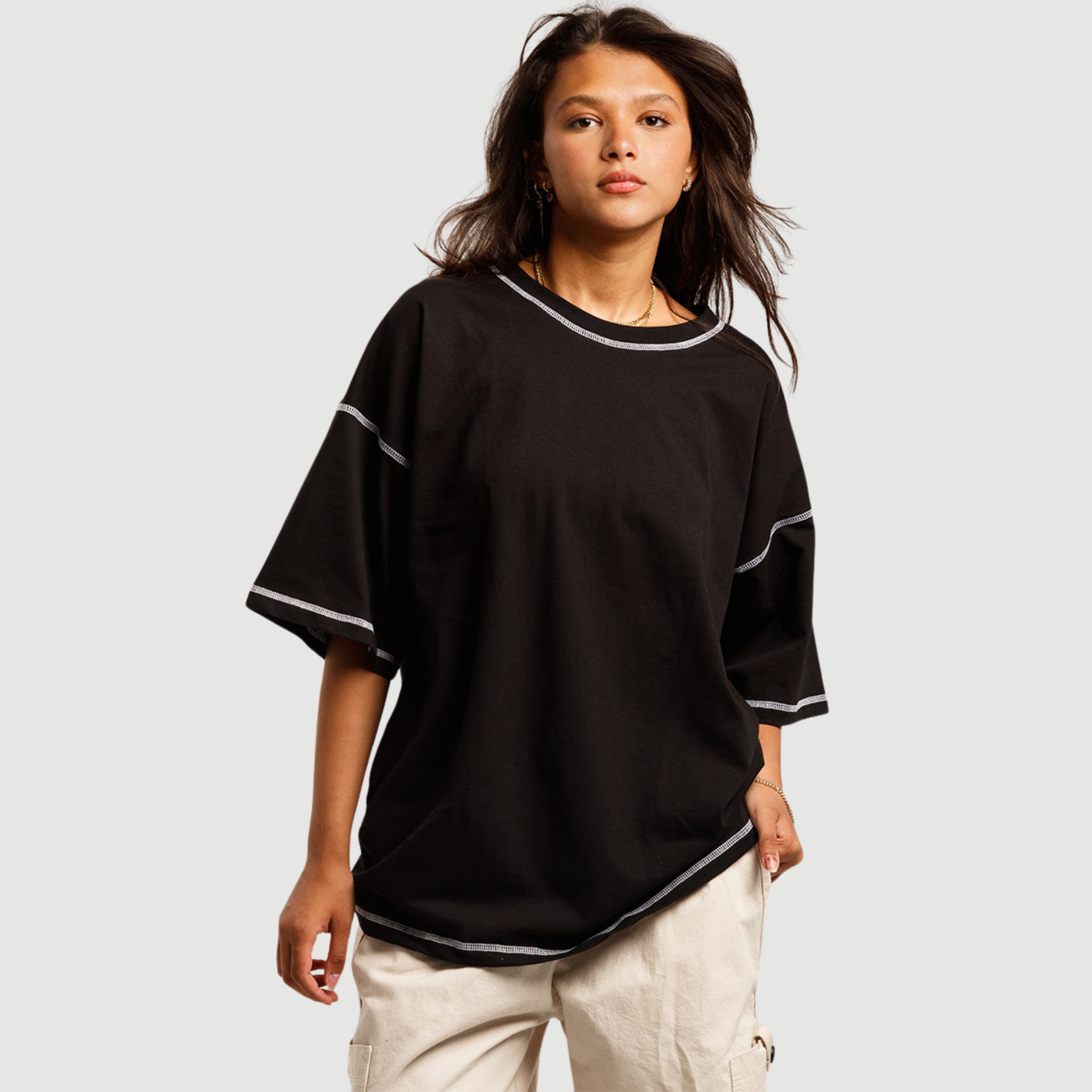Stitched Oversized T-Shirt