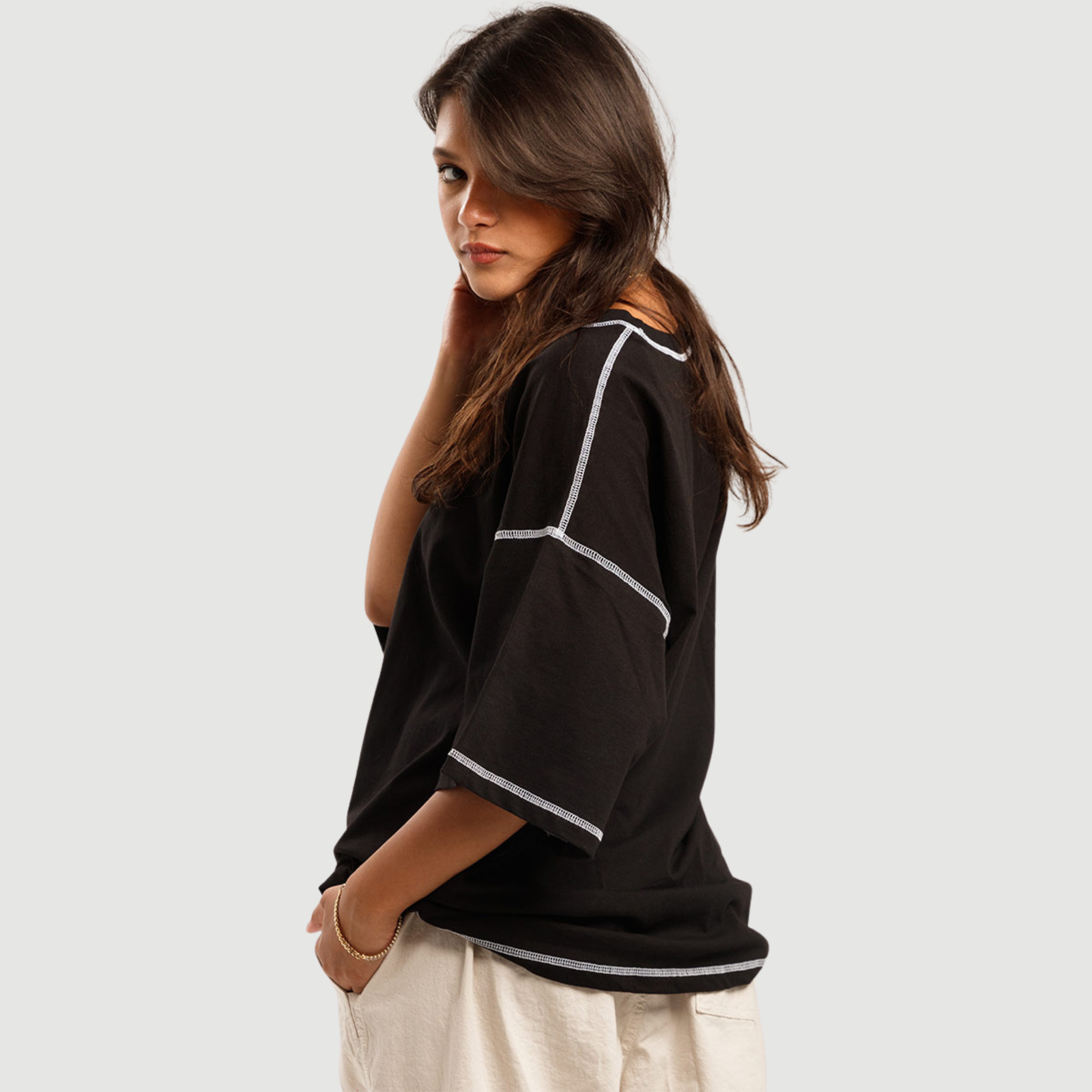 Stitched Oversized T-Shirt